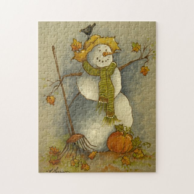 4878 Ernte-Schneemann-Puzzlespiel Puzzle (Vertikal)