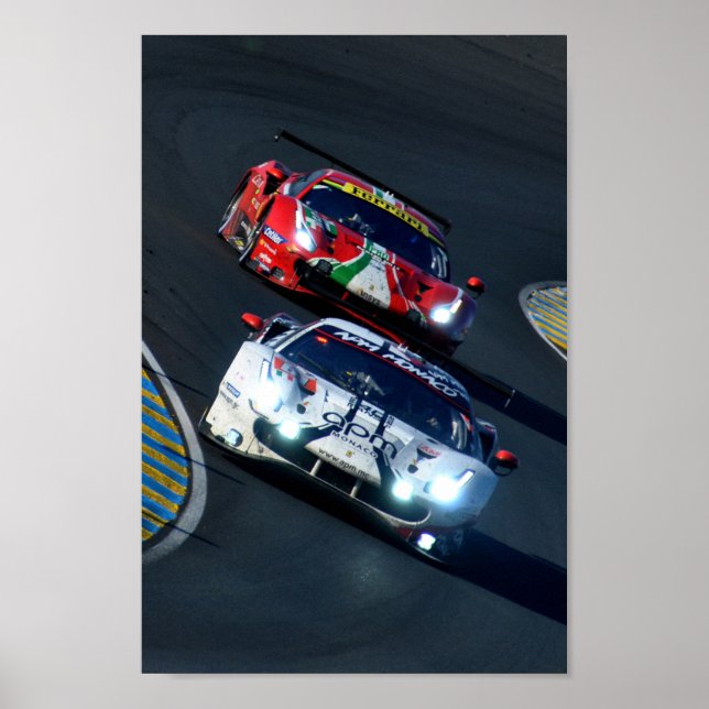 488 GTE EVO 24 Stunden von Le Mans 2022 Poster (Vorne)