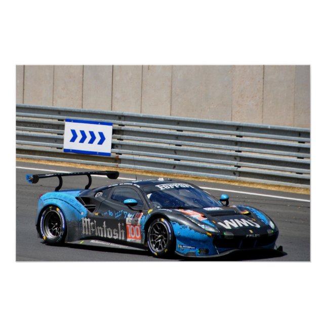 488 GTE EVO no100 24 Stunden von Le Mans 2023 Poster (Vorderseite)