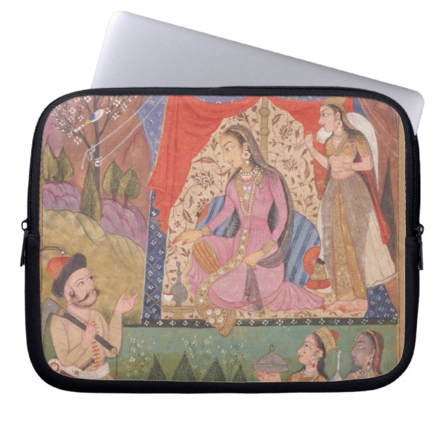48.6/2 Folio 138 Farhad zählt seine Abenteuer zu Laptopschutzhülle (Vorderseite)