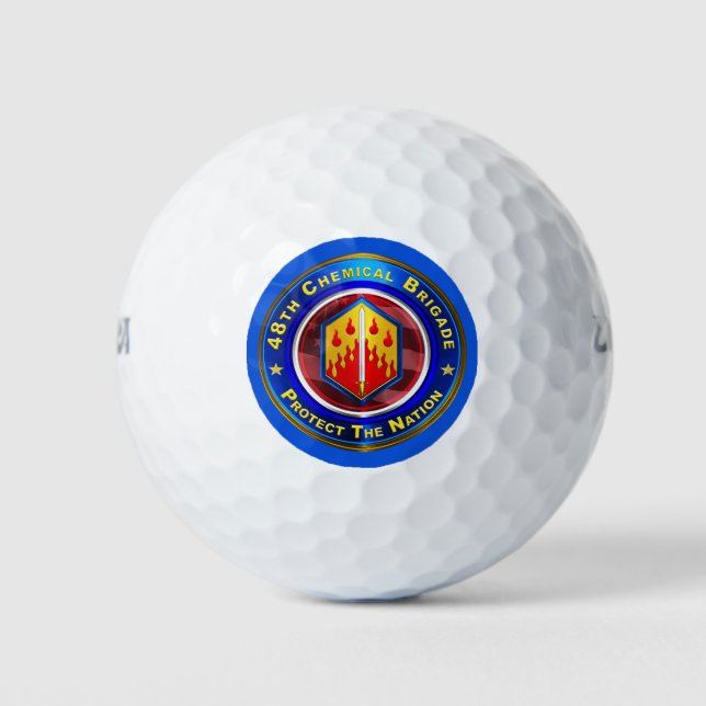 48. Chemische Brigade "Proven in Battle" Golfball (Vorderseite)