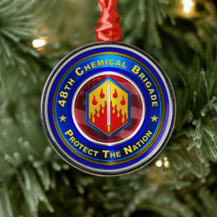 48. Chemische Brigade Weihnachten Ornament Aus Metall