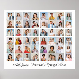 48 Foto Collage Fügen Sie Ihren eigenen Gruß hinzu Poster