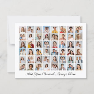 48 Foto Collage Ihre eigene Grußkarte hinzufügen Karte