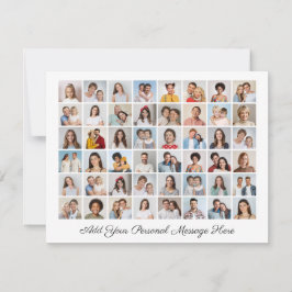 48 Foto Collage Ihre eigene Grußkarte hinzufügen Karte