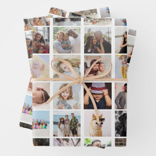 48 Foto Collage Template machen Ihren Spaß Geschenkpapier Set