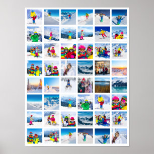48 Foto-Raster-Collage Poster