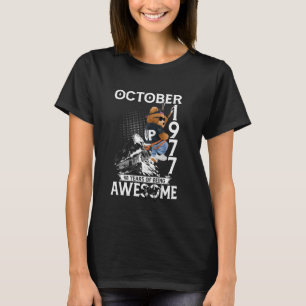 48. Geburtstag Der Bär Legends Oktober 1977 48 Yea T-Shirt