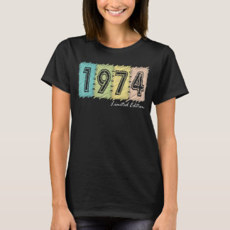 48. Geburtstag Ladys Mens 48 Jahre 1974 4 T-Shirt