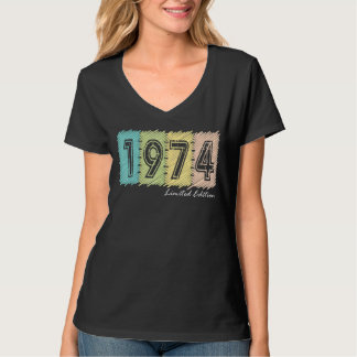 48. Geburtstag Ladys Mens 48 Jahre 1974 4 T-Shirt