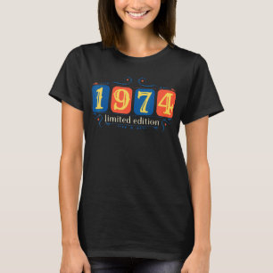 48. Geburtstag Ladys Mens 48 Jahre 1974 5 T-Shirt