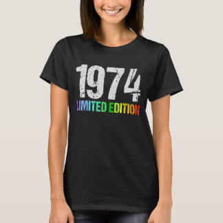 48. Geburtstag Ladys Mens 48 Jahre 1974 6 T-Shirt
