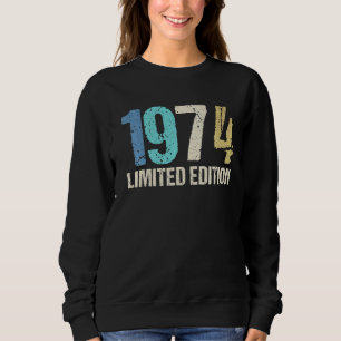 48. Geburtstag Ladys Mens 48 Jahre 1974 7 Sweatshirt