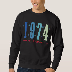 48. Geburtstag Ladys Mens 48 Jahre 1974 Sweatshirt