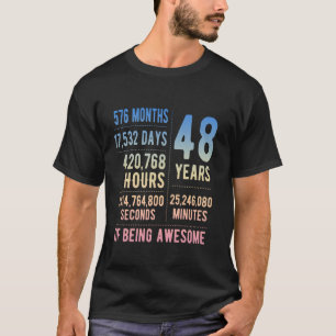 48. Geburtstag Männer Frauen Witzig 48 Jahre alt T-Shirt