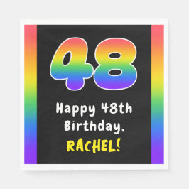 48. Geburtstag: Rainbow Spectrum # 48, Individuell Serviette