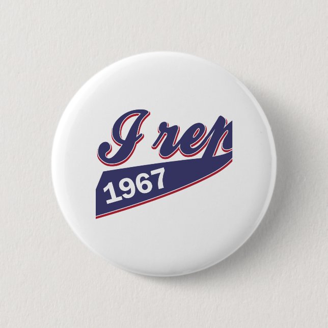 48-Geburtstags-Entwurf Button (Vorderseite)