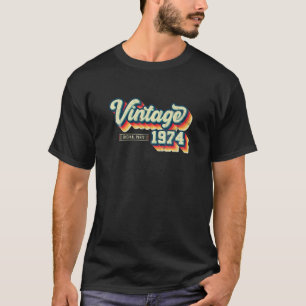 48. Geburtstagsgeschenke Retro Vintage 1974 Origin T-Shirt