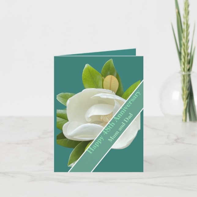 48. Hochzeitstag Karte (Vorderseite)