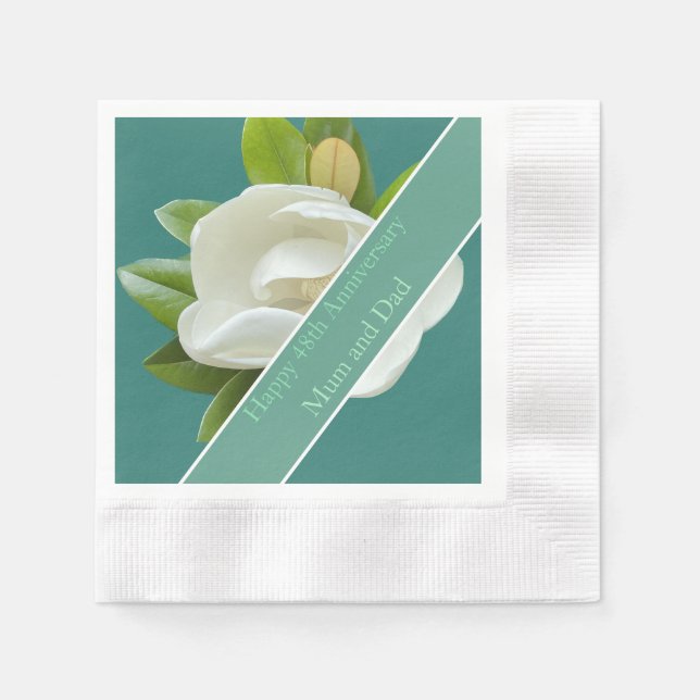 48. Hochzeitstag Serviette (Vorderseite)