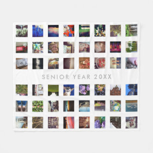 48 Instagram-Fotos, benutzerdefinierte Fleece-Thro Fleecedecke