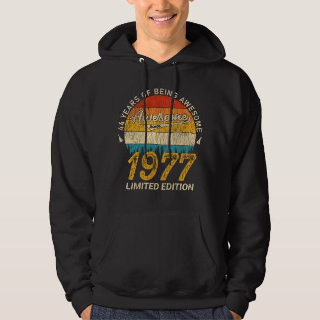 48 Jahre alt 1977 Retro Phantastisch 48. Geburtsta Hoodie (Vorderseite)