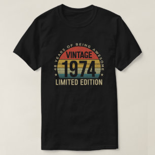 48 Jahre alt, Vintag 1974 Limited Edition T-Shirt