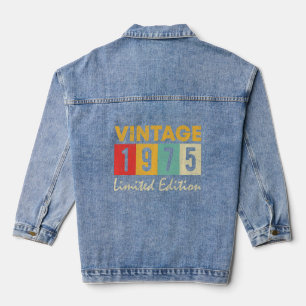 48 Jahre alt Vintage 1975 48. Geburtstag Jeansjacke