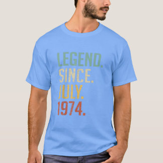 48 Jahre alte Geschenke Legend seit Juli 1974 48.  T-Shirt