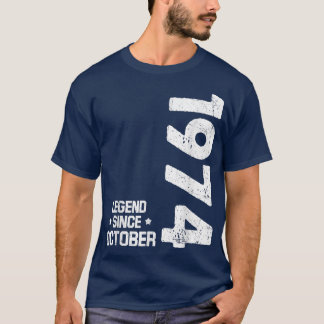 48 Jahre alte Geschenke Legend seit Oktober 1974 4 T-Shirt