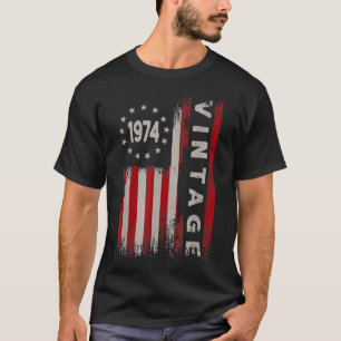 48 Jahre alte Geschenke Vintag 1974 amerikanische  T-Shirt