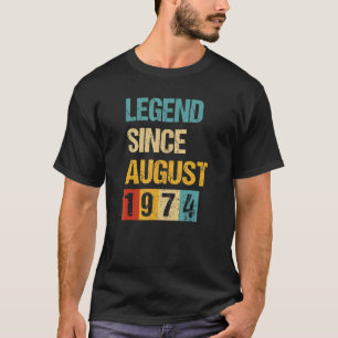 48 Jahre alte Legende seit August 1974. Geburtstag T-Shirt
