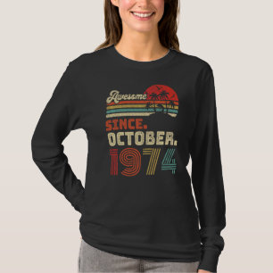 48 Jahre Phantastisch seit Oktober 1974 48. Geburt T-Shirt