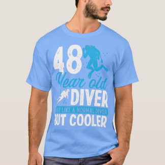 48 Jahre Scuba Diving Schnorchel 48 Geburtstag T-Shirt