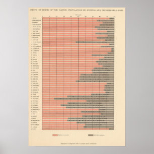 48 Staat der Geburt 1900 Poster