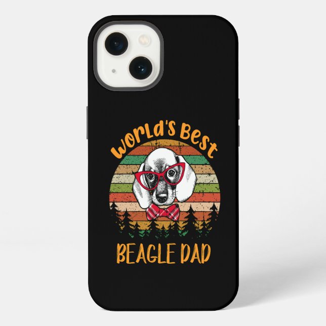 48 Weltbester Beagle-Vater iPhone Hülle (Rückseite)