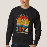 48 Year Old 1974 Vintage 48th Birthday Gifts women Sweatshirt<br><div class="desc">Birthday Design For anyone who's horoscope say difficult & Stubborn But totally worth.Wear it with pride at work,  school gym perfect to pair with shorts,  leggings or jeans for a casual yet trendy Look</div>