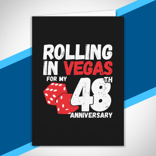 48th Anniversary Married 48 Years Las Vegas Trip Karte