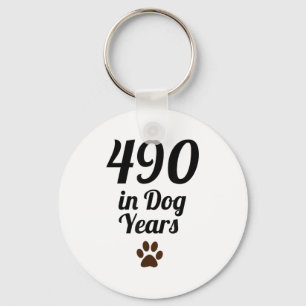490 in Hundebahnen, alt _ Funny Gift für B-Tag Schlüsselanhänger