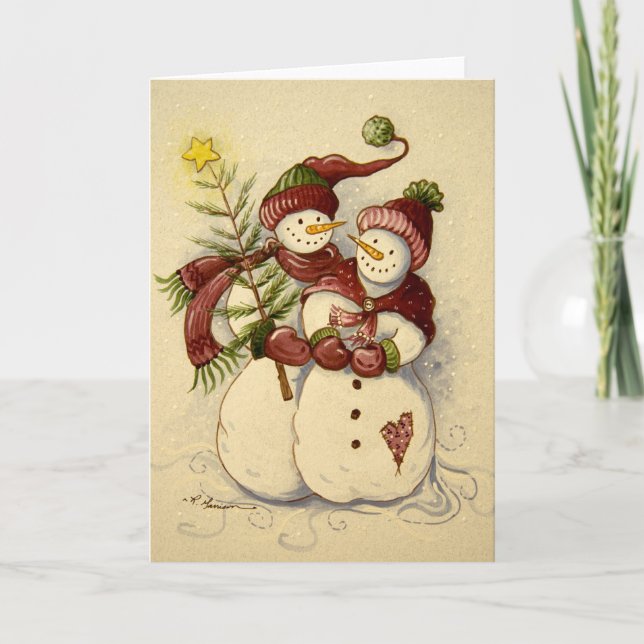 4924 Schneemänner Weihnachten (Vorderseite)