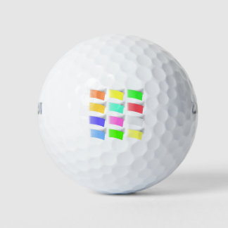 4994Farbige Hinweise Golfball