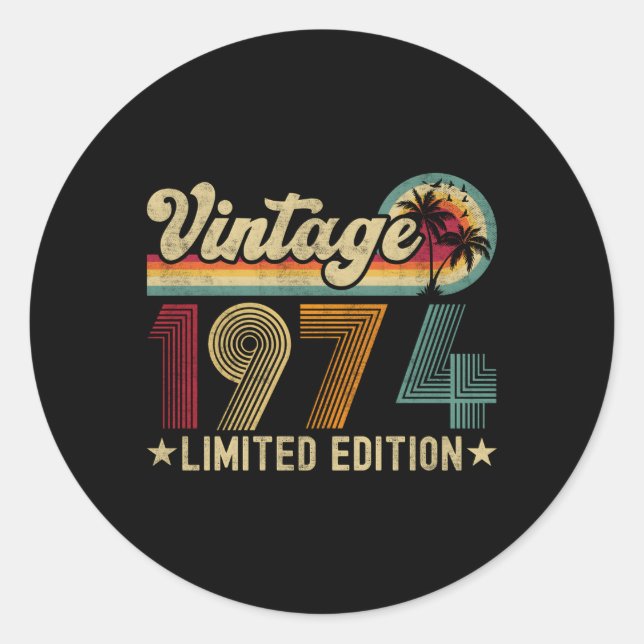 49. 1974 49. RUNDER AUFKLEBER (Vorderseite)