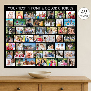 49 Fotocollage Mehrere Formen Personalisiert Poster