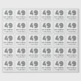 49. Geburtstag: Art Deco Inspiriert Stil "49" + Na Geschenkpapier