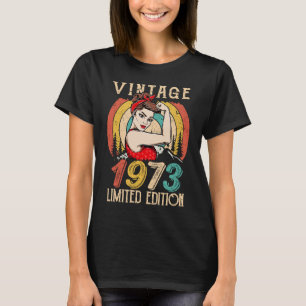 49. Geburtstag für Frauen Vintage 1973 Geburt T-Shirt