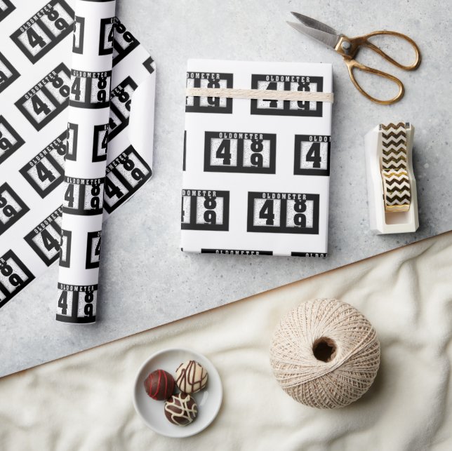 49. Geburtstag Geschenkpapier (Kunsthandwerk)