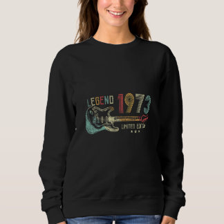 49. Geburtstag Gitarre Womens Mens Legend seit 197 Sweatshirt