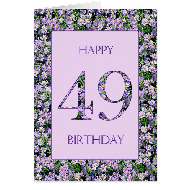 49. Geburtstag Lila Tageszeitung (Vorne)