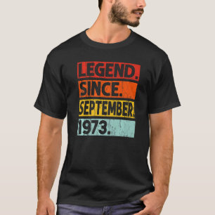 49. Geburtstag seit September 1973 49 Jahr T-Shirt