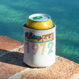 49. Geburtstag Vintage Retro 1972 Kassette Dosenkühler